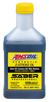AMSOIL-2 STROKE OIL SYNTHETIC 1QT SABER
