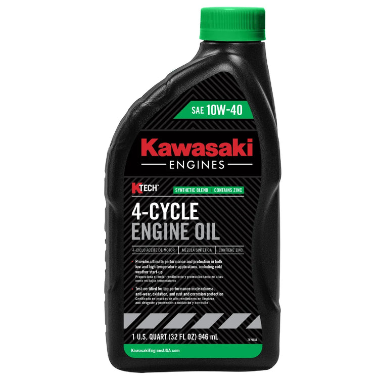 Kawasaki KTECH 4-Cycle Engine Oil SAE 10W-40 – 1 Quart | 99969-6296
