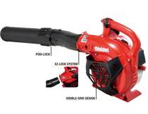 Shindaiwa EB252 sopladora profesional vista lateral / professional handheld blower