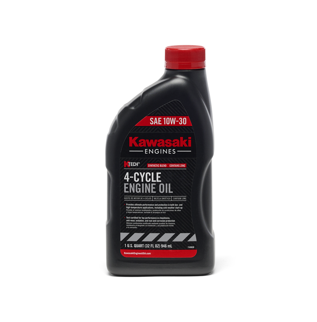 Kawasaki KTECH 4-Cycle Engine Oil SAE 10W-30 1 Quart 99969-6081