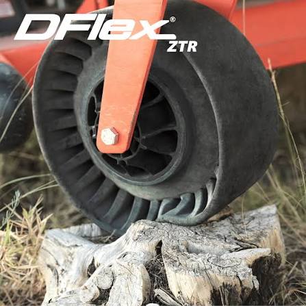 2 PACK DFLEX WHEELS 11 X 5 X 6 FLAT FREE COMMERCIAL