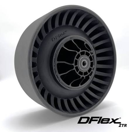 2 PACK DFLEX WHEELS 11 X 5 X 6 FLAT FREE COMMERCIAL